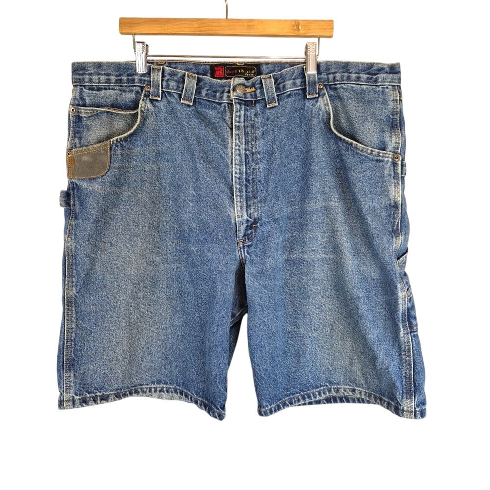 Vtg Wrangler Short Men 44 Inch Waist Riggs Dura Shield Carpenter Jean Work Denim